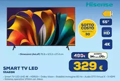 Hisense - Smart Tv Led 55A69N