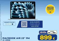 Macbook Air 13" M4 16+ 256gb