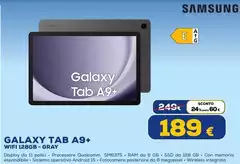 Samsung - Galaxy Tab A9+ Wifi 128GB - Gray