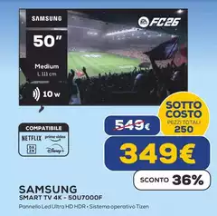 Samsung - Smart Tv 4K 50U7000F