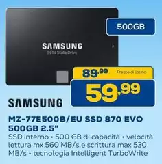 Samsung - Mz-77e500b/eu Ssd 870 Evo 500gb 2.5"