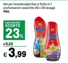 Pril - Gel Per Lavastoviglie Duo O Tutto In 1