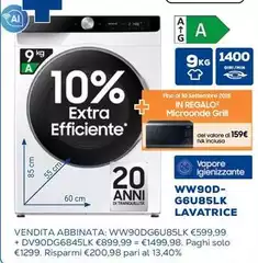 Samsung - WW90D- G6U85LK Lavatrice
