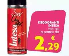 Intesa - Deodoranti