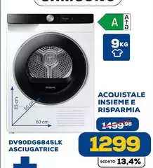 DV90DG6845LK Asciugatrice