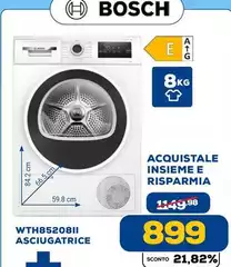 Bosch - WTH85208II Asciugatrice