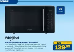 Whirlpool - MWP253SB Forno Microonde