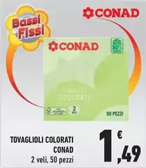 Conad - Tovaglioli Colorati