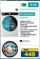 Samsung - Lavatrice WF3S12436W3