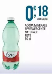 Lete - Acqua Minerale Effervescente Naturale