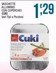 Cuki - Vaschette Alluminio Con Coperchio