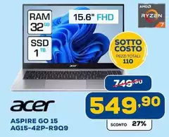 Acer - Aspire Go 15 AGR15-42P-R9Q9