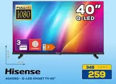 Hisense - Q-led Smart Tv 40"