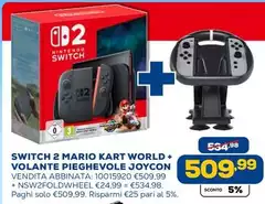 Nintendo - Mario Kart World + Volante Pieghevole Joycon
