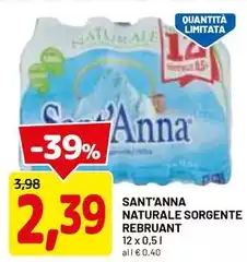 Sant'anna - Naturale Sorgente Rebruant