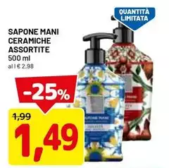 Sapone Mani Ceramiche