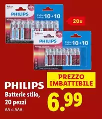 Philips - Batterie Stilo, 20 Pezzi