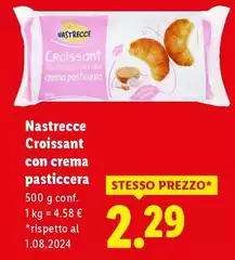 Nastrecce - Croissant Con Crema Pasticcera