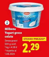 Milbona - Yogurt Greco Colato
