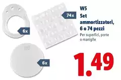 W5 -  Set Ammortizzatori, 6 O 74 Pezzi