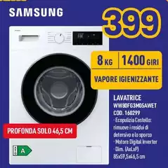 Samsung - Lavatrice WW80FG3M05AWET