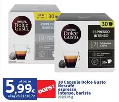Nescafé - 30 Capsule Dolce Gusto Espresso Intenso, Barista