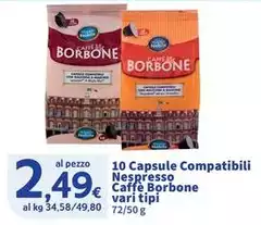 Caffe borbone - 10 Capsule Compatibili Nespresso