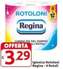 Regina - Igienica Rotoloni 4 Rotoli