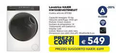 Haier - HW100B14979NEUIT Lavatrice Caricamento Frontale 14 Kg 1000 Giri/min Bianco