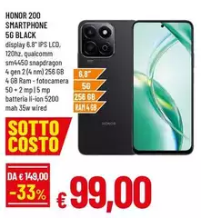 Honor - Smartphone 5g Black