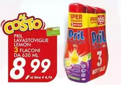 Pril - Lavastoviglie Lemon 3 Flaconi