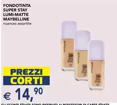 Maybelline - Fondotinta Super Stay Lumi-Matte