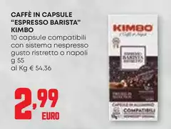 Kimbo - Caffè In Capsule "Espresso Barista"
