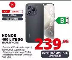 Honor - 400 Lite 5G Smartphone