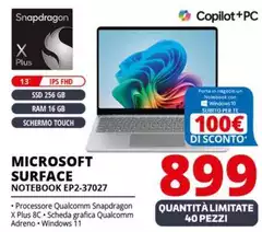 Microsoft - Surface Notebook EP2-37027