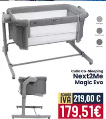 Grey - Culla Co-Sleeping Next2Me Magic Evo