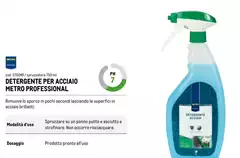 Pronto - Metro Professional - Detergente Per Acciaio Pronto - Metro Professional - Detergente Per Acciaio