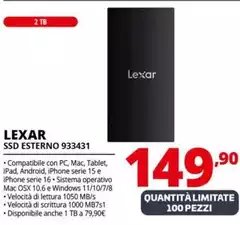 Lexar - SSD Esterno 933431 