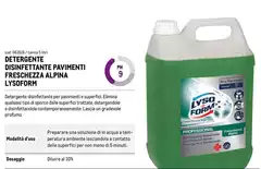 Lysoform - Detergente Disinfettante Pavimenti Freschezza A Alpina Lysoform - Detergente Disinfettante Pavimenti Freschezza A Alpina