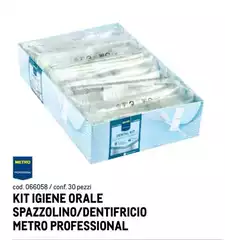 Metro Professional - Kit Igiene Orale Spazzolino/ Dentifricio
