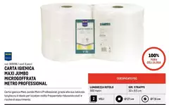 Jumbo - Metro Professional - Carta Igienica Max  Microgoffrata Jumbo - Metro Professional - Carta Igienica Max  Microgoffrata