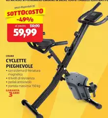 Crane - Cyclette Pieghevole