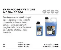 Shampoo Per Vetture & Cera CC 100 Shampoo Per Vetture & Cera CC 100