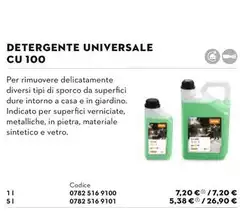 Detergente Universale Cu 100 Detergente Universale Cu 100