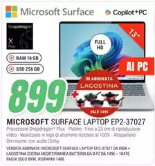 Microsoft - Surface Laptop Ep2-37027