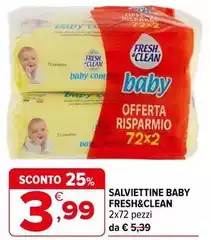 Fresh & Clean - Salviettine Baby