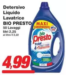 Bio Presto - Detersivo Liquido Lavatrice