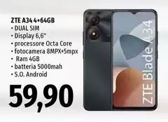 ZTE - A34 4+64gb
