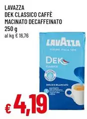Lavazza - Dek Classico Caffè Macinato Decaffeinato
