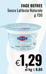 Fage - Befree Senza Lattosio Naturale